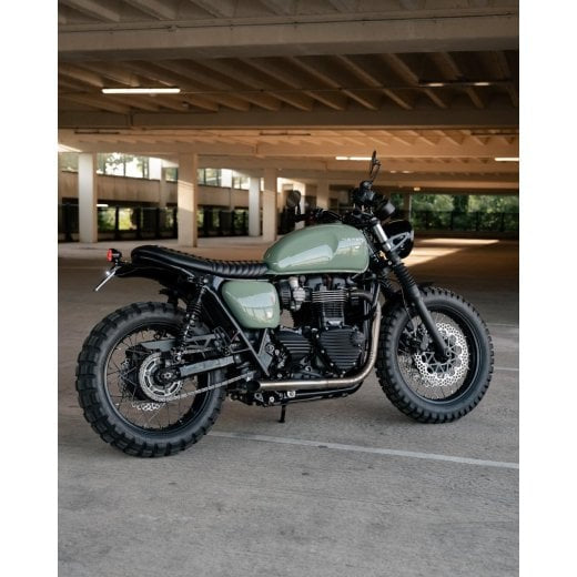 Motone Cortado Hoop, Fender and Seat Kit with Reprobate Light and Undertaker License Plate Bracket - 2016+ Triumph Bonneville T100 / T120, Speed Twin 900, Street Twin, Street Scrambler