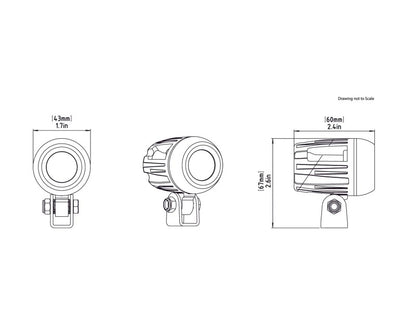 Denali DM 2.0 LED Light Pods with DataDim Technology - Pair