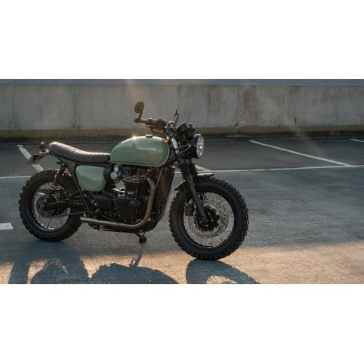 Motone Cortado Hoop, Fender and Seat Kit with Reprobate Light and Undertaker License Plate Bracket - 2016+ Triumph Bonneville T100 / T120, Speed Twin 900, Street Twin, Street Scrambler