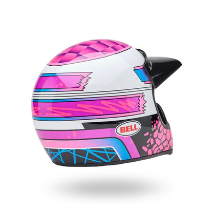 Bell Moto 3 Helmet - Deathspray Pink / Purple