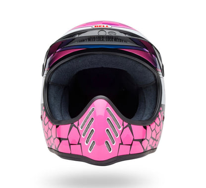 Bell Moto 3 Helmet - Deathspray Pink / Purple