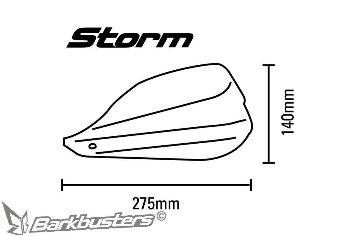 Barkbusters Storm Handguards - Triumph Scrambler 400 X