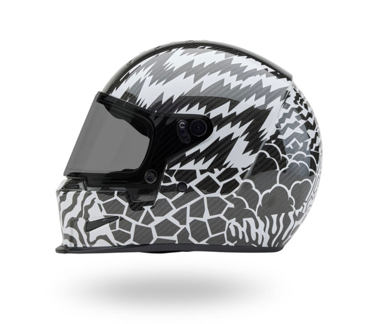 Bell Bullitt Carbon Fiber Helmet - Deathspray Black / White