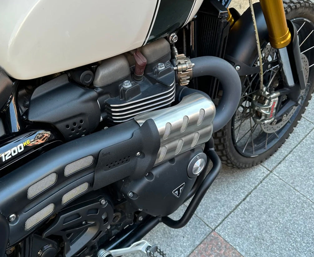Bunker Customs Leg Saver Heat Shield Extension - Triumph Scrambler 1200 X / XE / XC