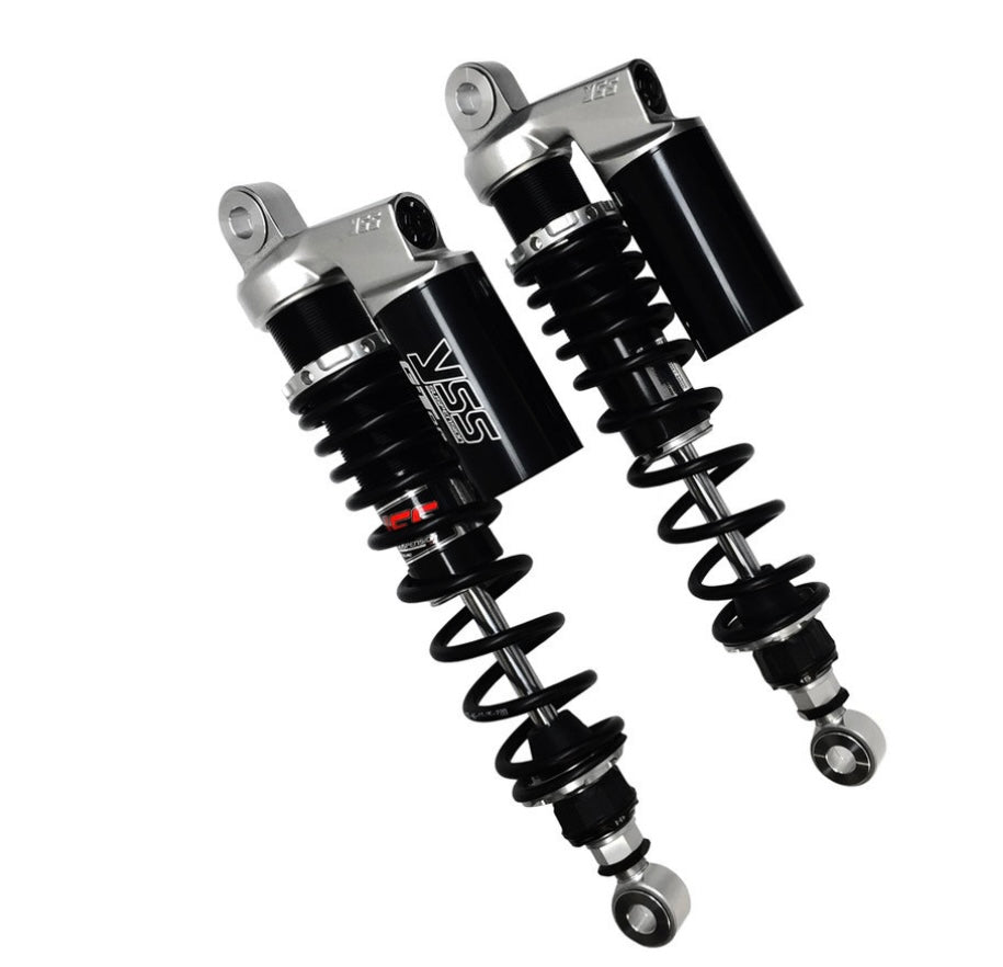 YSS RG362-TRCL Reservoir Twin Shocks - Silver - Triumph Modern Classics