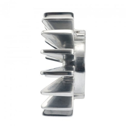 Motone Big Fin Header Exhaust Clamps - Polished - 2008 - 2015 Triumph Bonneville