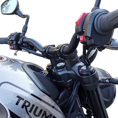 Voigt Moto Technik 30MM Up / 21MM Handlebar Risers - Triumph Trident 660