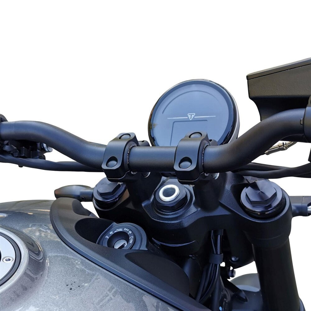 Voigt Moto Technik 30MM Up / 21MM Handlebar Risers - Triumph Trident 660
