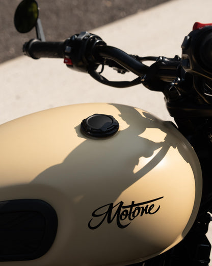 Motone TELSTAR Gas Cap - Black - Triumph Classics