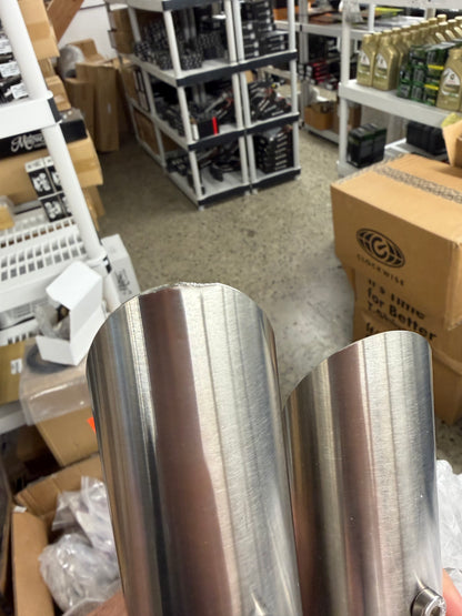 Blem - Total Triumph Slash Cut / Guy Martin Slip On Silencers - Triumph Scrambler 1200 XE / X - 2024+