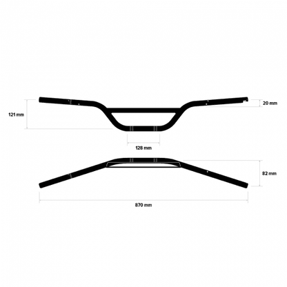 Motone Ripper MX Style Handlebars - 1”