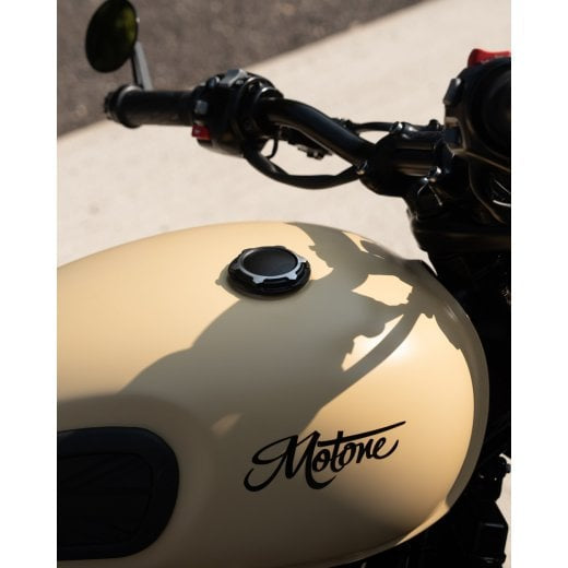 Motone TELSTAR Gas Cap - Black Contrast - Triumph Classics