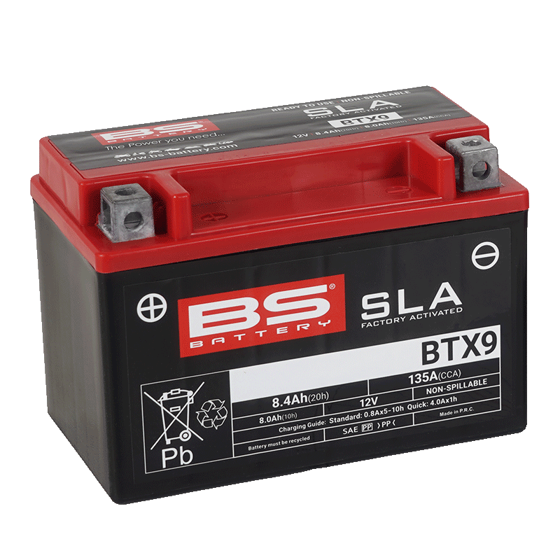 BS Battery BTX9 SLA Factory Activated AGM Battery