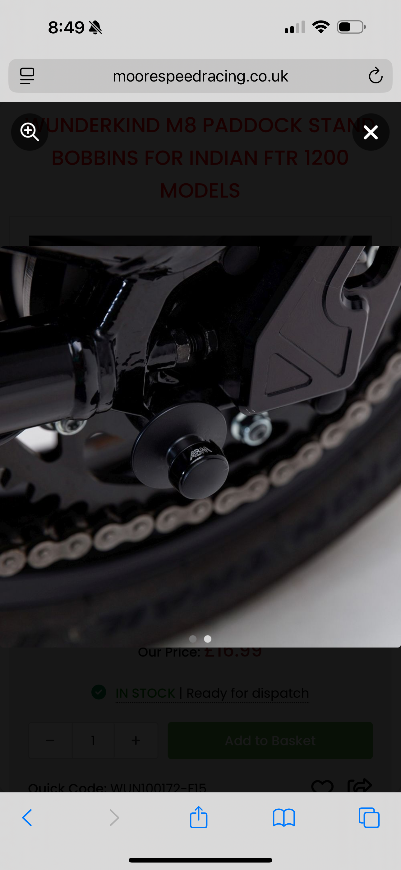 Wunderkind 8MM Spools / Bobbins - Black