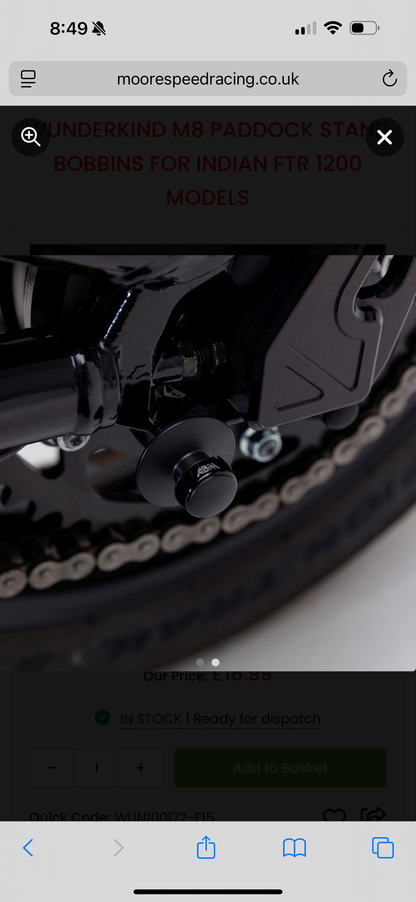Wunderkind 8MM Spools / Bobbins - Black