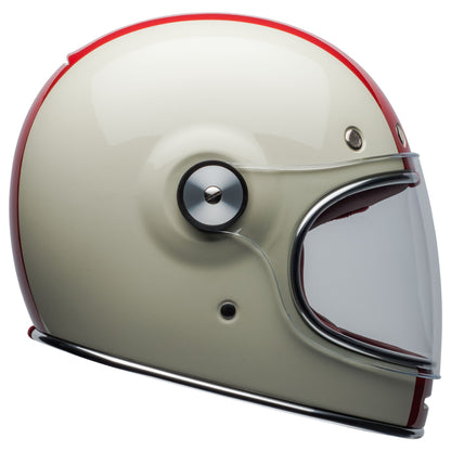 Bell Bullitt Helmet -  COMMAND GLOSS VINTAGE WHITE/OXBLOOD/BLUE