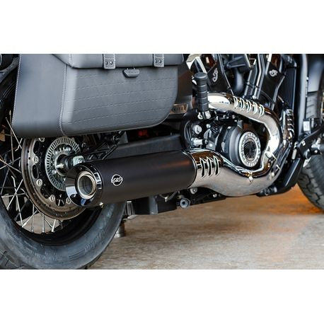 S&S Grand National Slip on - Black - Indian Scout / Scout Bobber 2025+