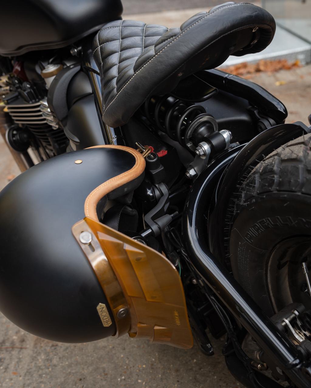 Motone Helmet Lock - 2017+ Triumph Bobber, Speedmaster