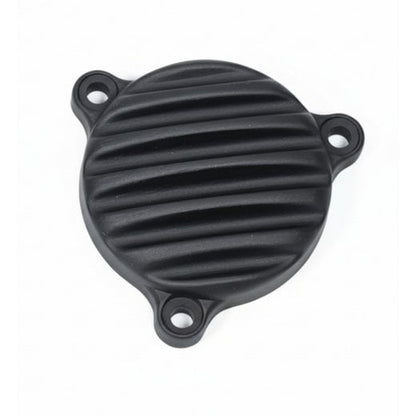 Motone Royal Enfield 350 Oil Filter Cover - Ribbed - Black