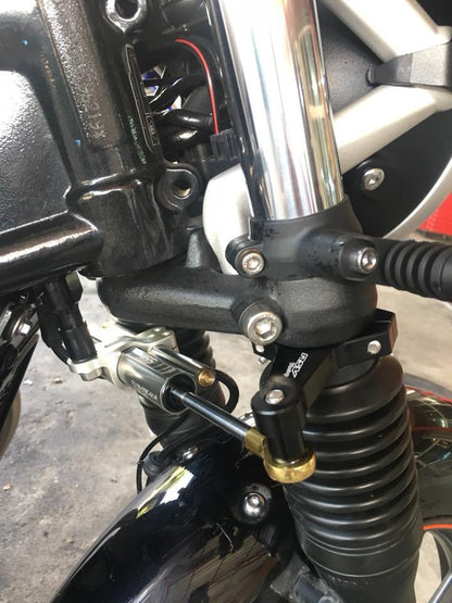 YSS Steering Damper Kit - side mount - Triumph Street Twin, Speed Twin 900, Bonneville T100, T120, Street Cup