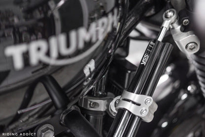 YSS Steering Damper Kit - side mount - Triumph Street Twin, Speed Twin 900, Bonneville T100, T120, Street Cup