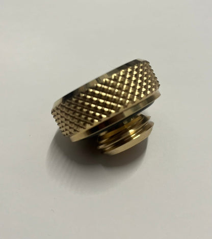 Brass Diamond Knurl Oil Fill Cap - Triumph Modern Classics