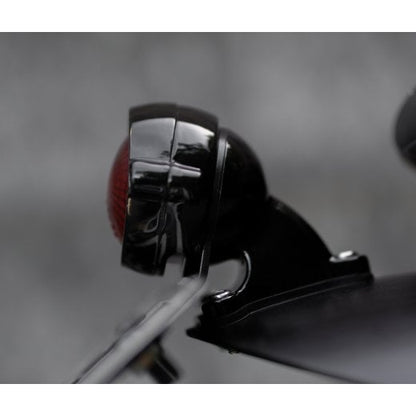 Motone HIGH-TAIL Custom Short Rear Fender Bundle with light, harness and plate mount - Black - 2016+ Triumph Modern Classics