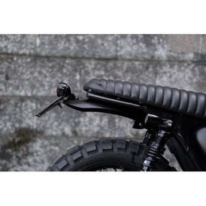 Motone HIGH-TAIL Custom Short Rear Fender Bundle with light, harness and plate mount - Black - 2016+ Triumph Modern Classics