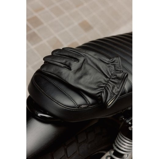 Motone Spirit - Motorcycle Riding Gloves - Analine Leather - Black