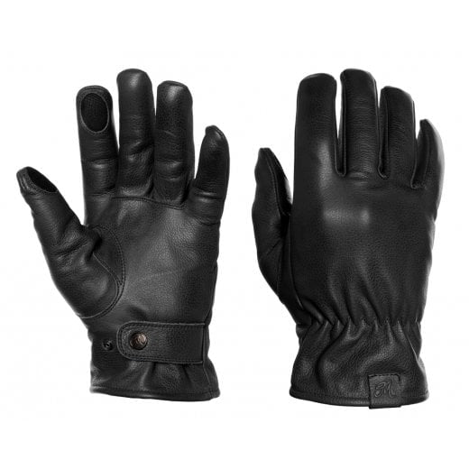 Motone Spirit - Motorcycle Riding Gloves - Analine Leather - Black