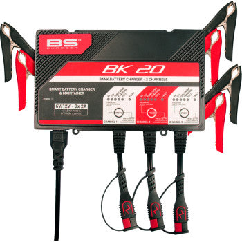 BS Battery 3 Bank Charger / Tender 3 AMP - BK 20