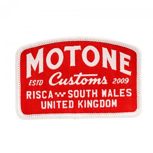 Motone Angry Arch Woven Patch - Red