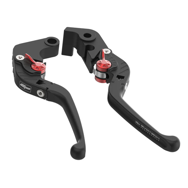 Titanium / Black Adjustable Clutch & Brake Levers Triumph Daytona 660