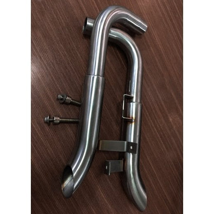 Motone Mayhem Shorty Turnout Muffers - Brushed - Triumph Bobber / Speedmaster