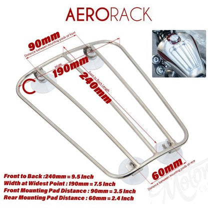 Motone Classic Aero Style Tank Rack - Polished
