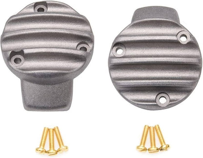 Motone Throttle Body Side Covers - Ribbed - Raw Finish