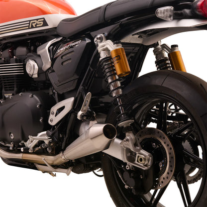 British Customs Predator Pro 2.0 Shorty Exhaust - 2025+ Triumph Speed Twin 1200 / RS