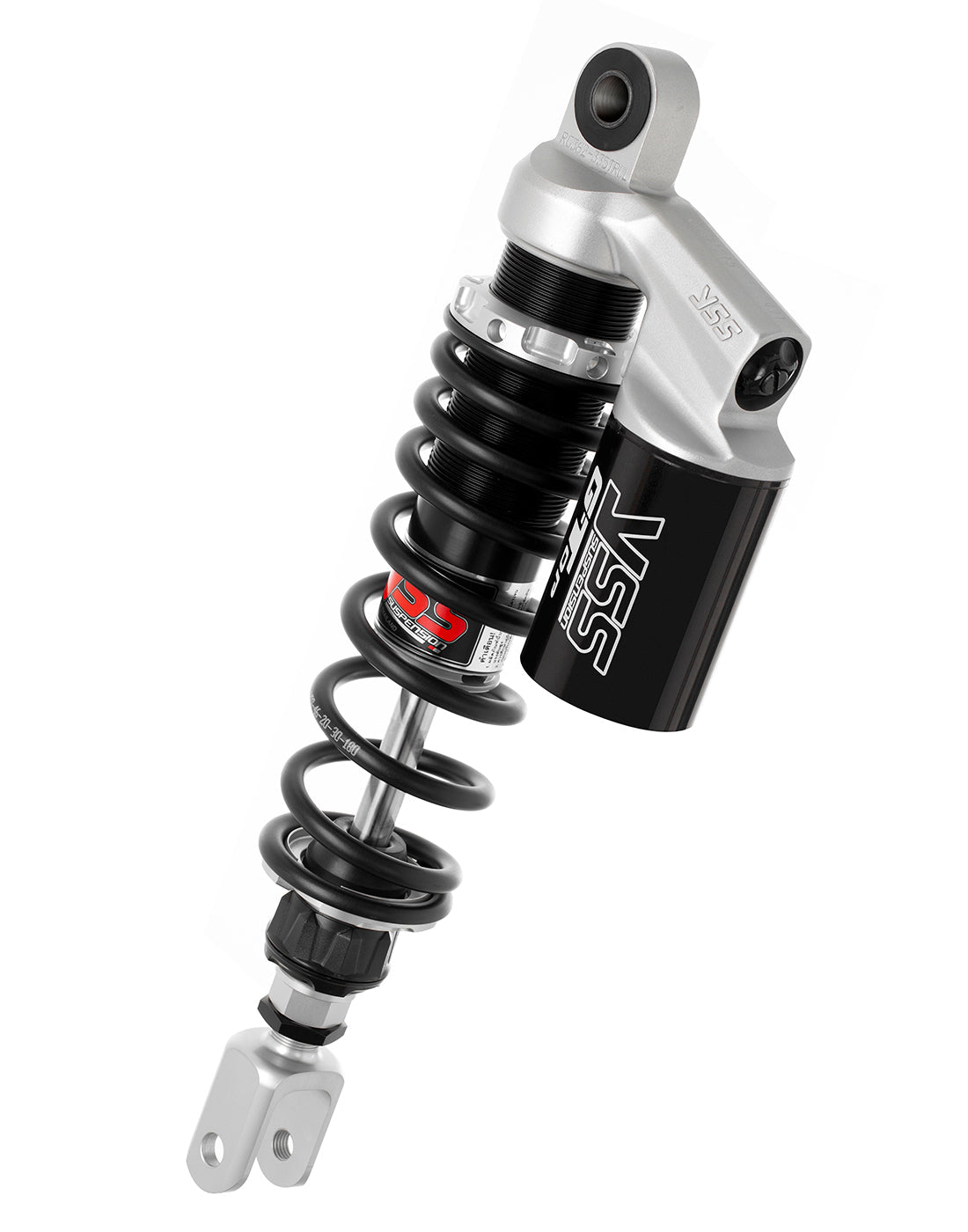 YSS RG362-TRCL Reservoir Twin Shocks - Silver - Triumph Modern Classics