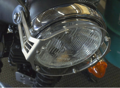 AltRider Clear Headlight Guard - Silver - 2006-2016 Triumph Scrambler