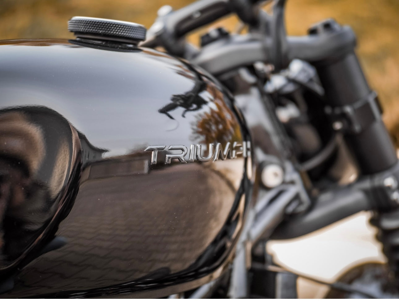 ClassicBike Raisch Triumph Tank Emblem - Black