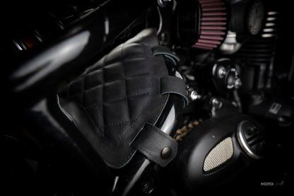Motolime Air Box Delete Leather Cover - Diamond Stitch