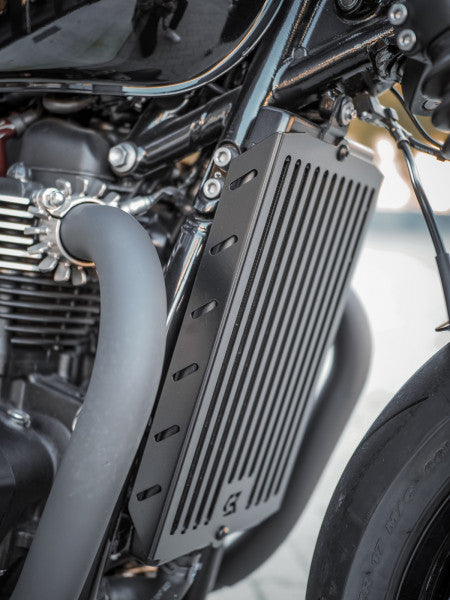 ClassicBike Raisch Radiator Cover - Ripped - Triumph Bobber ...