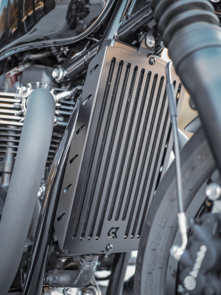 ClassicBike Raisch Radiator Cover - Ripped - Triumph Bobber ...