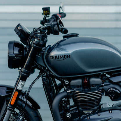 Triumph Black Tank Emblems - Pair