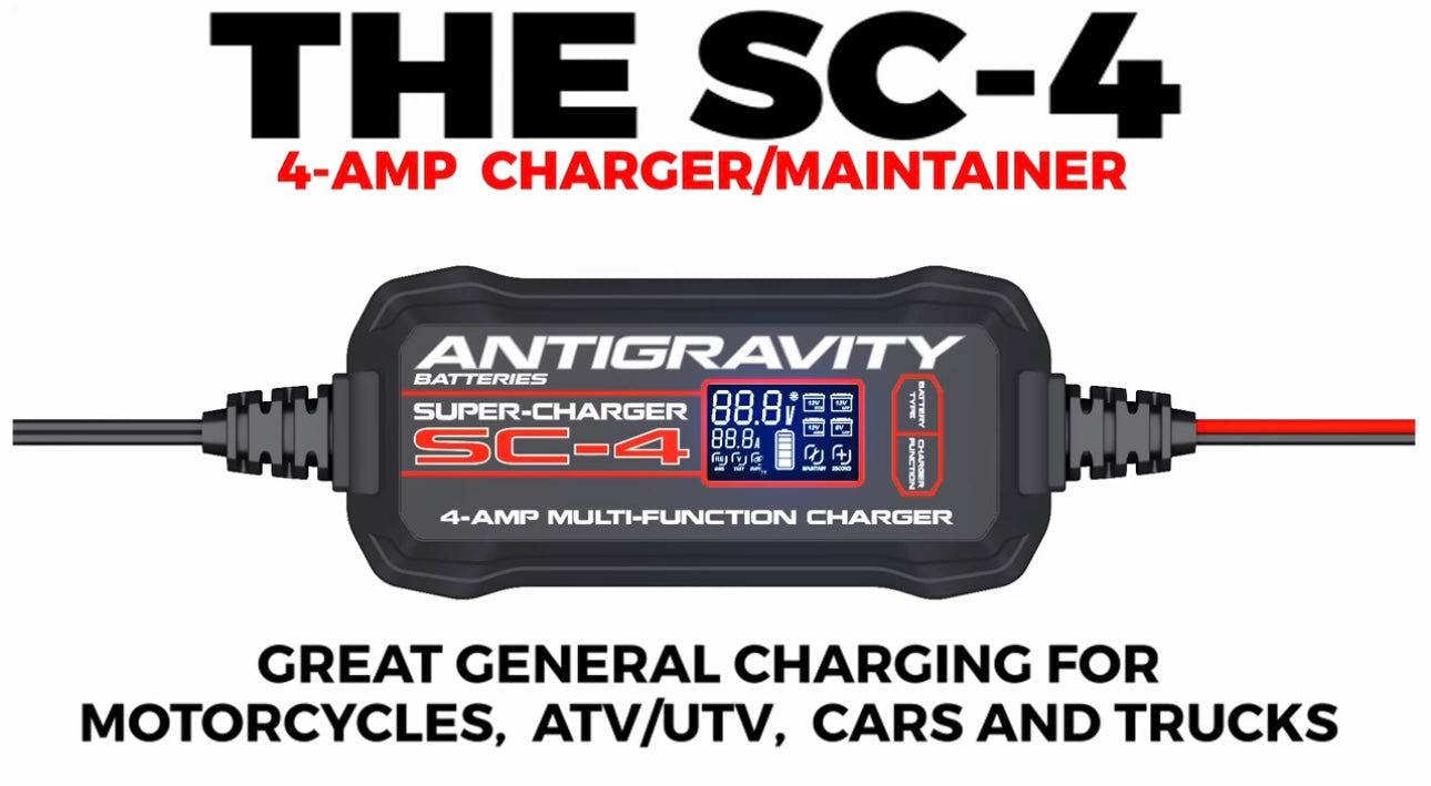 Antigravity 4 Amp Super Charger Battery Charger / Tender