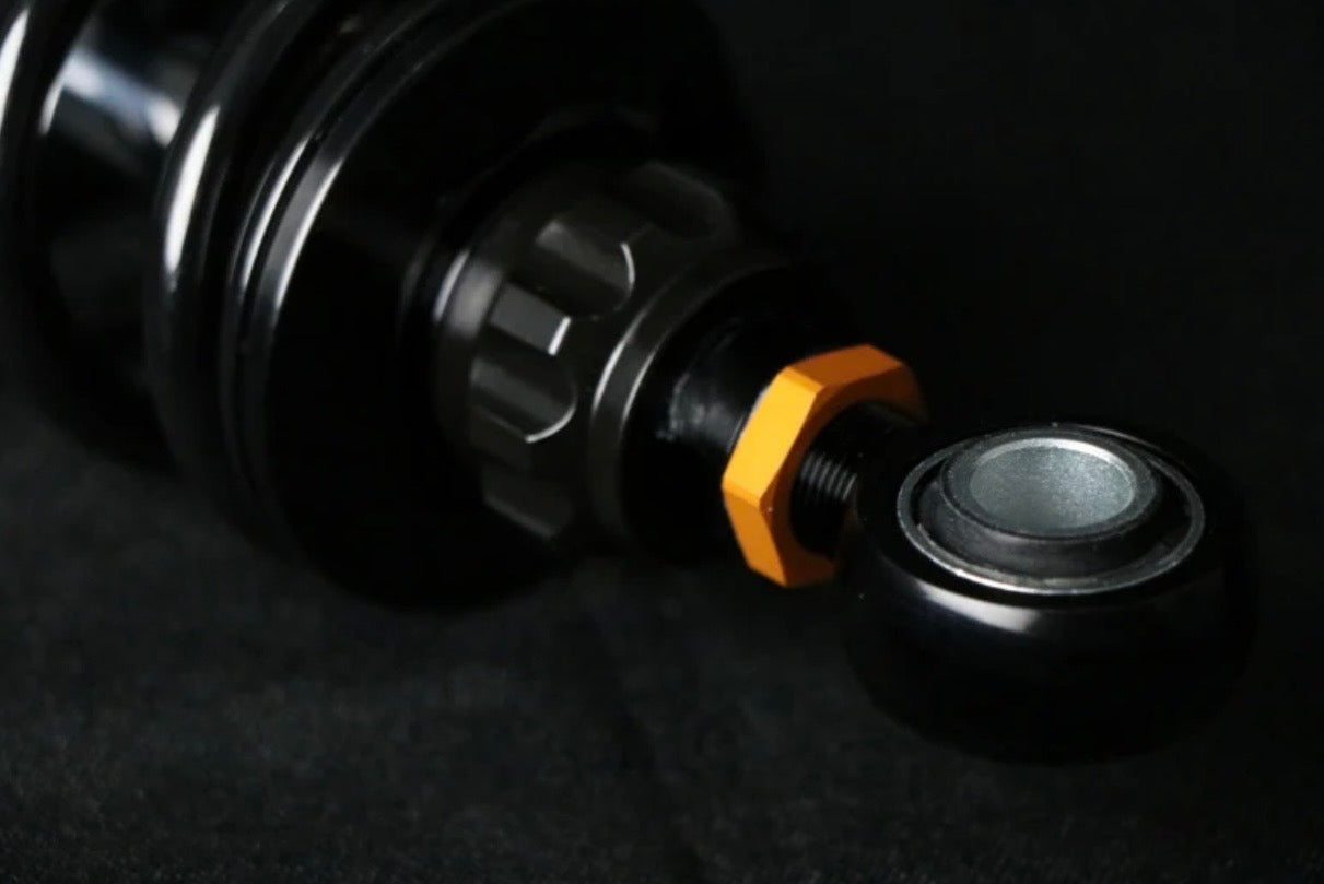 Ohlins 13” Blackline Reservoir Shocks with Black Reservoirs HD 051 - Harley Davidson Road Glide, Street Glide, CVO