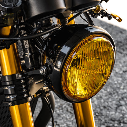 Retro Inspired LED Headlight - Yellow - 2016+ Triumph Classics