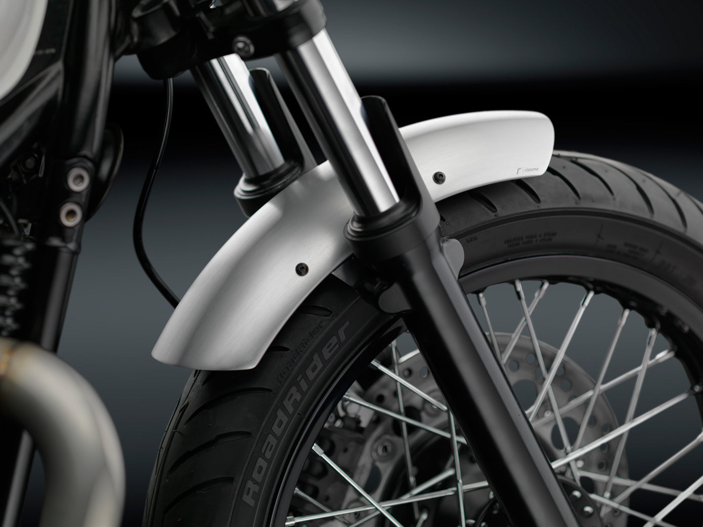 Rizoma Aluminum Fender - 2004-2015 Thruxton - Black Anodized