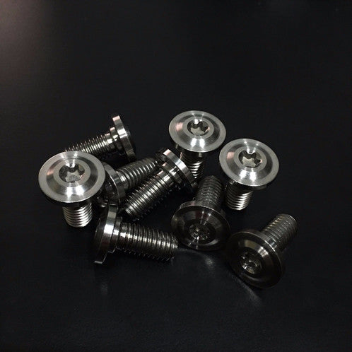 7-Piece Rotor Bolt Kit For Yamaha YZ80 & YZ85 | Front & Rear Disc Brake Bolts | Silver Zinc Finish