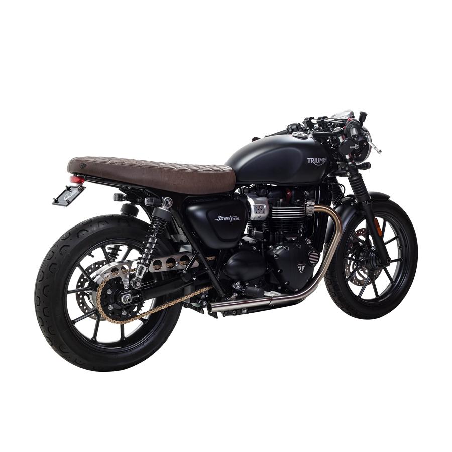 British Customs Straight Pipe Drag Tips - Triumph Thruxton R and Speed Twin 1200